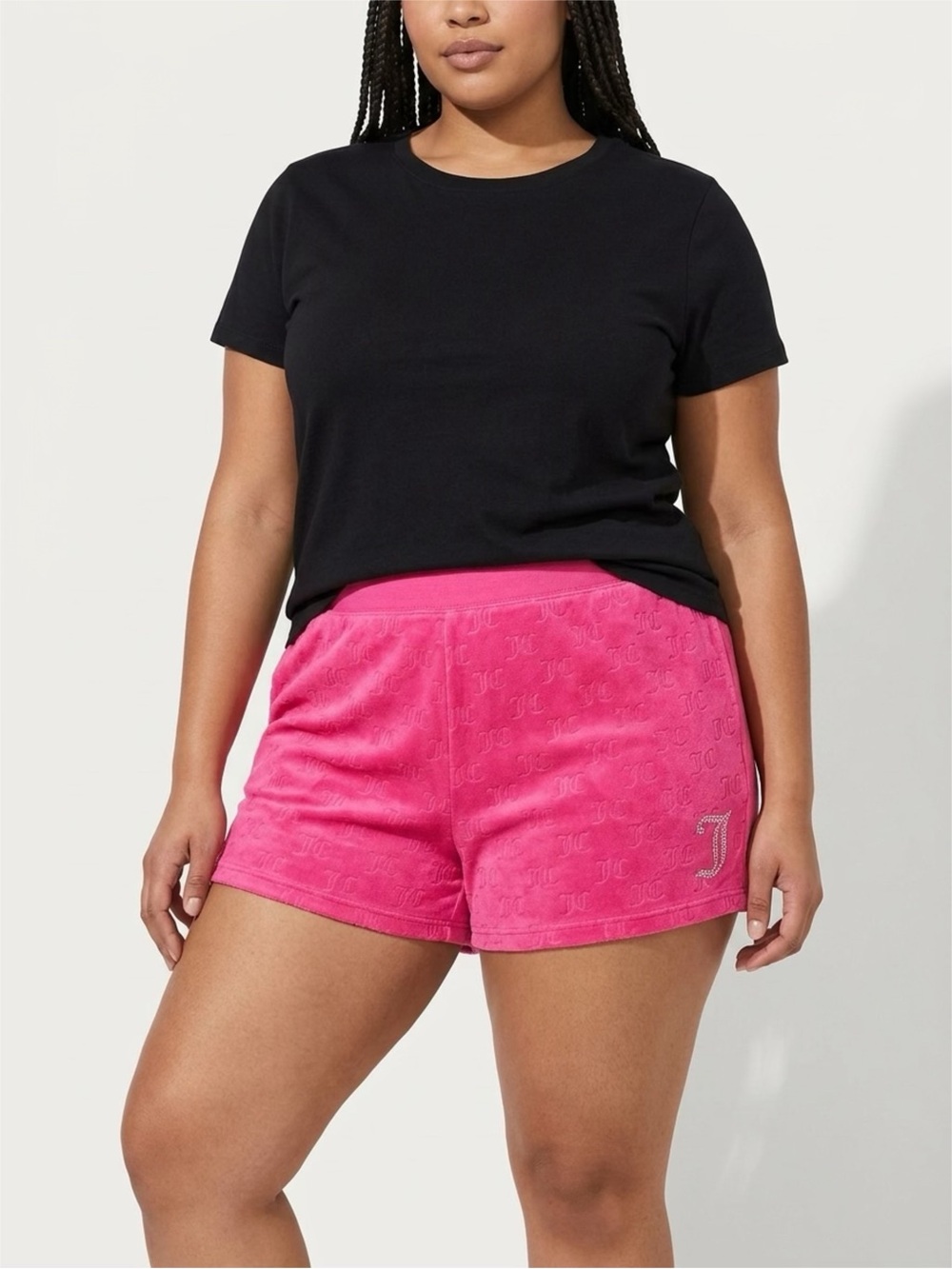 Juicy Couture Hot Pink Velour Lounge Shorts